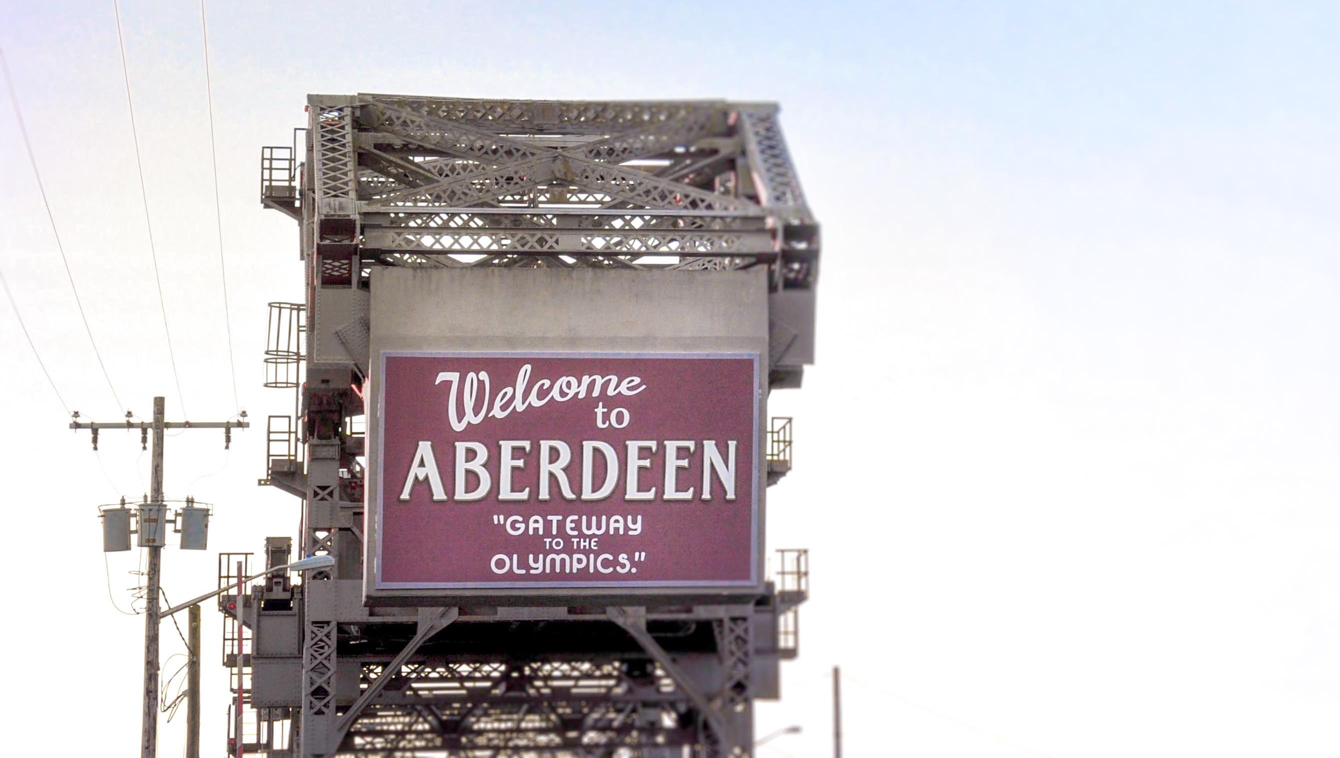 welcome to Aberdeen sign